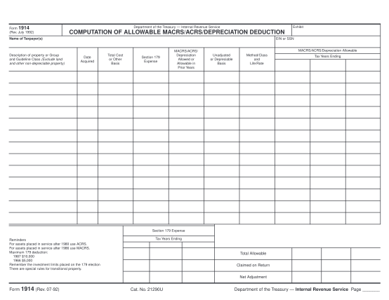 2135543-f1914-form-1914-rev-july-1992-irs-tax-forms--1999---part-1