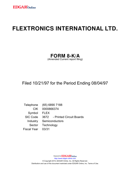 213893284-flextronics-international-ltd-form-8-ka-amended-current-report-filing-filed-102197-for-the-period-ending-080497