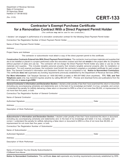 21433220-cert-133-contractors-exempt-purchase-certificate-for-a-renovation-contract-with-a-direct-payment-permit-holder-contractors-exempt-purchase-certificate-for-a-renovation-contract-with-a-direct-payment-permit-holder