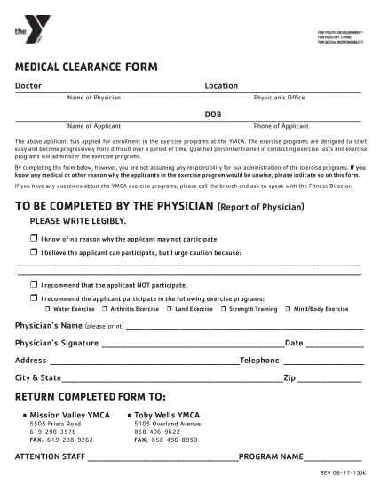 Medical Clearance Form For Dental Surgery