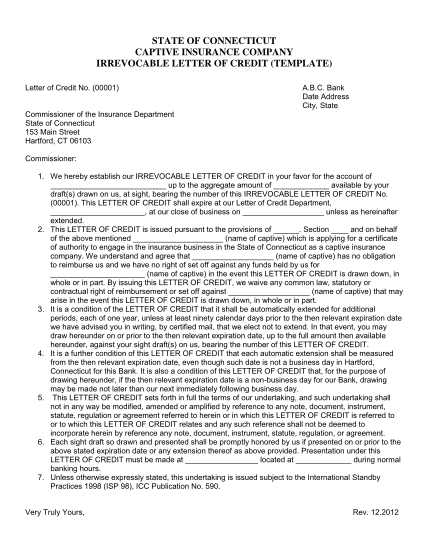 21434134-captive-insurance-irrevocable-letter-of-credit-template-ctgov-ct