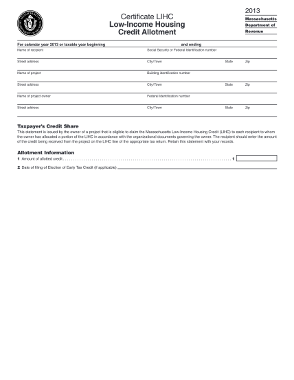 21472388-fillable-certificate-lihc-low-income-housing-credit-allotment-form-mass