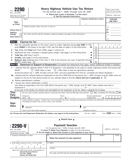 2153506-f2290-form-2290-rev-july-2006-fill-in-capable-irs-tax-forms---2006