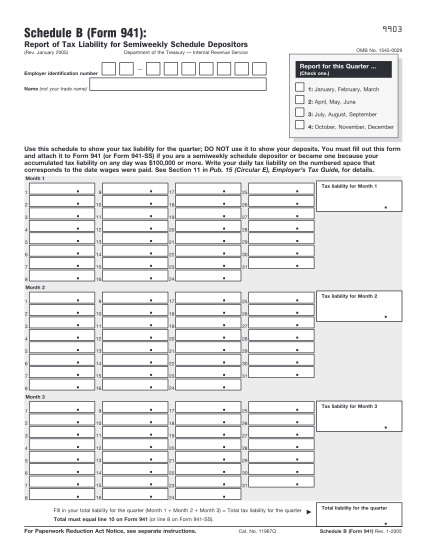 2154650-f941sb-form-941-schedule-b-rev-january-2005-fill-in-capable-irs-tax-forms---2005---part-1