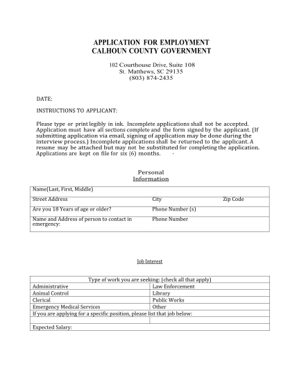21570407-job-application-calhoun-county-calhouncounty-sc