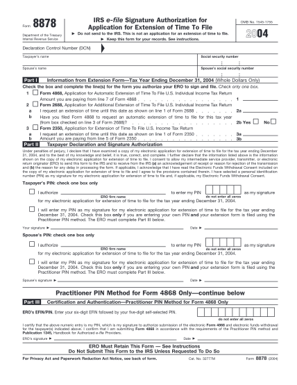 2158324-f8878-irs-e-file-signature-authorization-application-for-extension-of-irs-tax-forms---2004---part-1