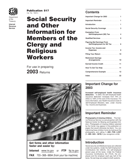 2161607-fillable-irs-publication-517-clergy-2003-form