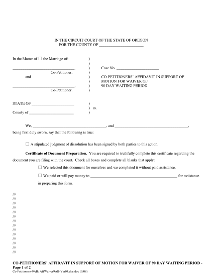 21655410-co-petitionersamp39-affidavit-in-support-of-motion-for-state-of-oregon-courts-oregon