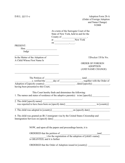 21712728-fillable-new-york-state-adoption-forms-drl-111-courts-state-ny