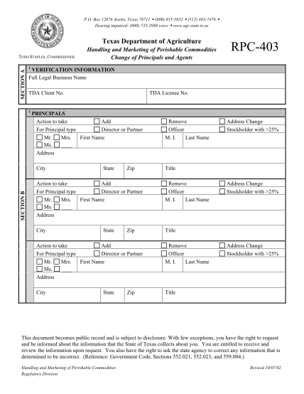 21783838-rpc403hmpcchangeofprincipalsandagentsdoc-provider-letter-05-15-processing-two-forms-cms-2567-or-two-department-of-aging-and-disability-services-dads-forms-3724-when-multiple-survey-activities-are-conducted-texasagriculture