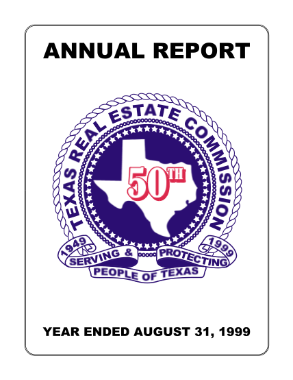 21805760-annual-financial-report-fy1999-trec-state-tx