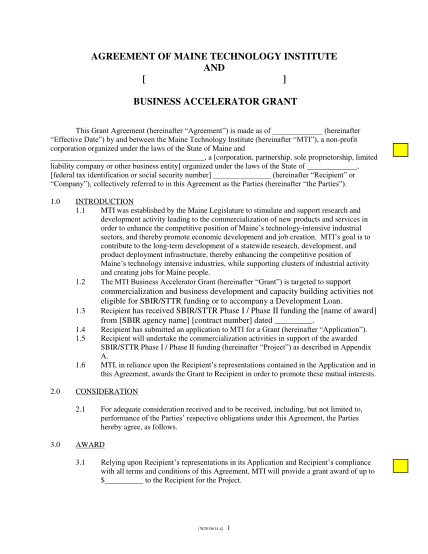 2184064-20120210-mti-business-accelerator-grant-award-agreement-2012-form-w2815614doc4-w28156144font-6-mainetechnology