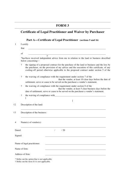 21866841-fillable-form-3-certificate-of-legal-practitioner-and-waiver-by-purchaser