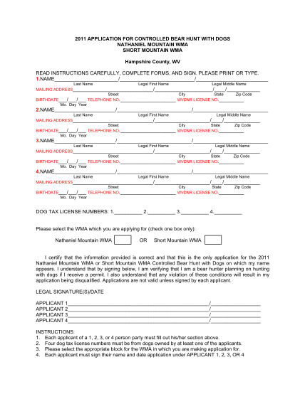 21901009-2011-application-for-controlled-bear-hunt-with-dogs-wvdnr