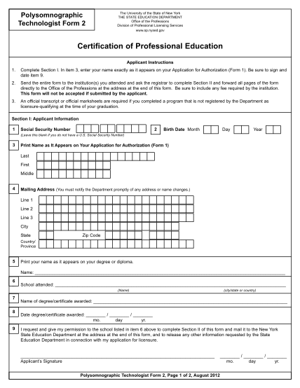 21935869-polysomnographic-form-2-certification-of-professional-education-op-nysed