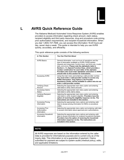 22134777-l-avrs-quick-reference-guide-alabama-medicaid-agency-medicaid-alabama