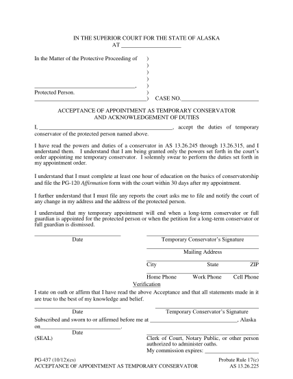 22240760-pf-437-acceptance-of-appointment-as-temporary-conservator-1012-pdf-fill-in-probate-guardianship-forms-courts-alaska
