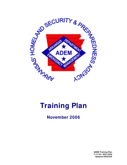 22304162-training-plan-arkansas-department-of-emergency-management-adem-arkansas