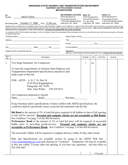 22338909-arkansas-state-highway-and-transportation-department-equipment-and-procurement-division-bid-invitation-bid-number-m-07-029a-bid-opening-date-october-17-2006-time-1100-a