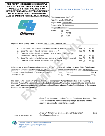 22376441-short-form-storm-water-data-report-dist-county-route-04-sol-80-post-mile-limits-20-dot-ca