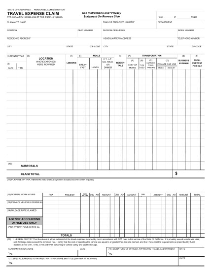 23 travelling expenses format in excel page 2 - Free to Edit, Download ...