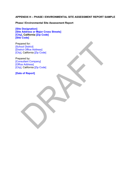 22430847-appendix-h-phase-i-environmental-site-assessment-report-sample-dtsc-ca