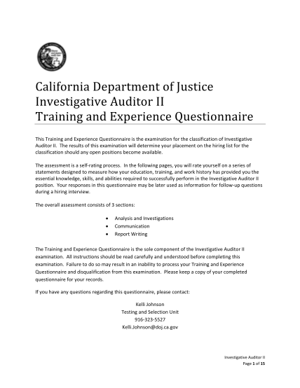 22562363-investigative-auditor-ii-training-and-experience-questionnaire-training-and-experience-questionnaire-ag-ca