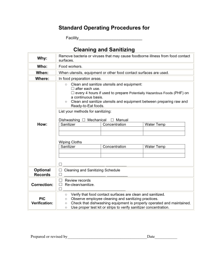 28 Standard Operating Procedure Template Word page 2 - Free to Edit ...