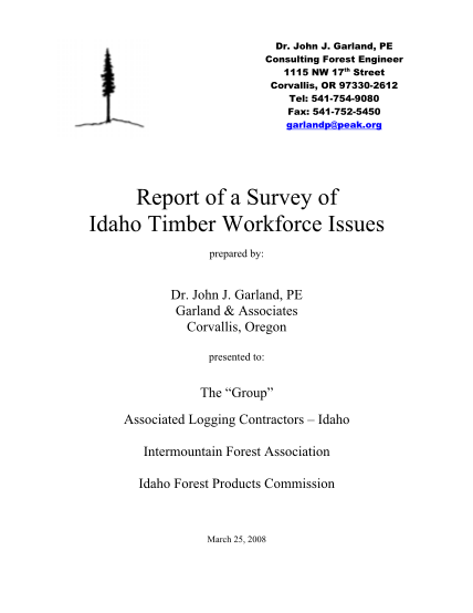 22789632-report-of-a-survey-of-idaho-timber-workforce-issues-idaho-forest-idahoforests