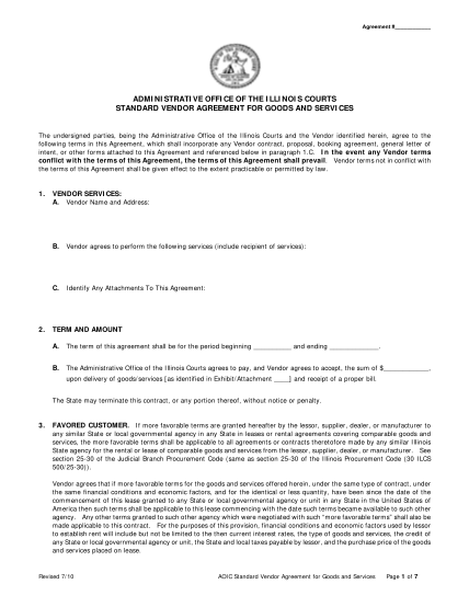 22810048-standard-vendor-agreement-state-of-illinois-state-il