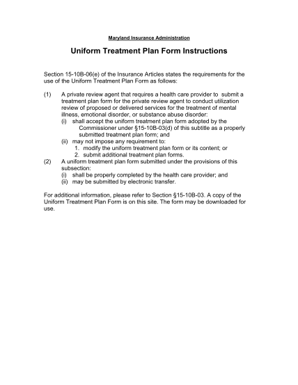 22987119-uniform-treatment-plan-form-instructions-maryland-insurance-mdinsurance-state-md