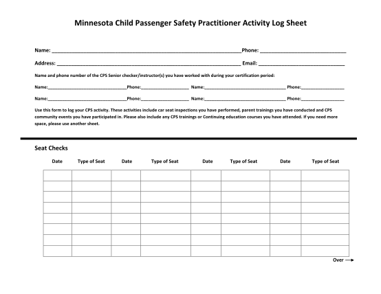 23014206-minnesota-child-passenger-safety-practitioner-activity-log-sheet-dps-mn