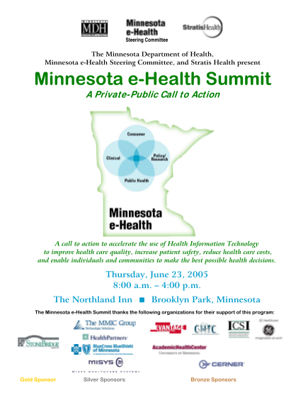 23059724-e-health-summit-registration-brochure-pdf-301kb2-pages-health-state-mn