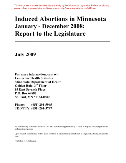 23067892-report-to-the-legislature-minnesota-state-legislature-leg-state-mn