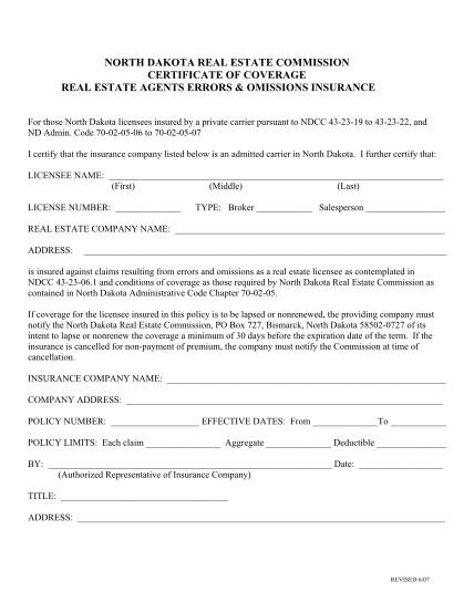 23332383-eampo-certificate-of-coverage-north-dakota-real-estate-commission-realestatend