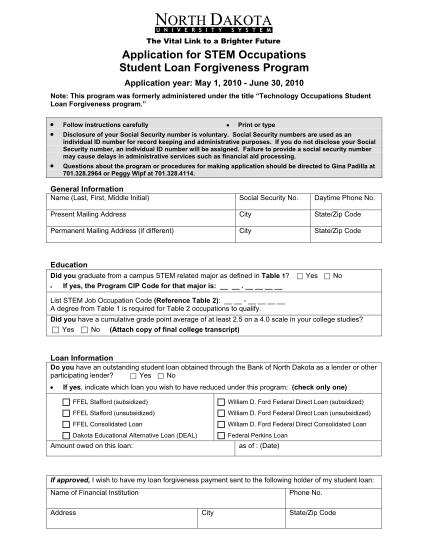 23333121-application-for-stem-occupations-student-loan-forgiveness-program-ndus