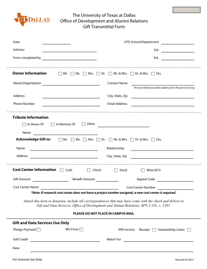 233954-gift-transmittal-form-the-university-of-texas-at-dallas-gift-transmittal-form-office-of-various-fillable-forms
