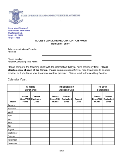 23499923-fillable-rhode-island-access-landline-reconciliation-form-ripuc