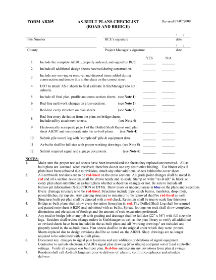 23545052-fillable-as-built-plan-checklist-form