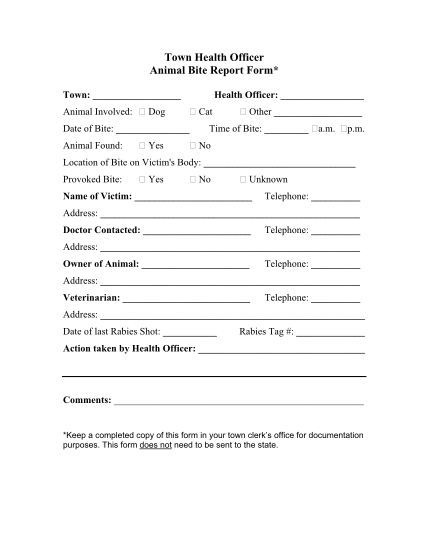 23621159-town-health-officer-animal-bite-report-form-vermont-department-healthvermont