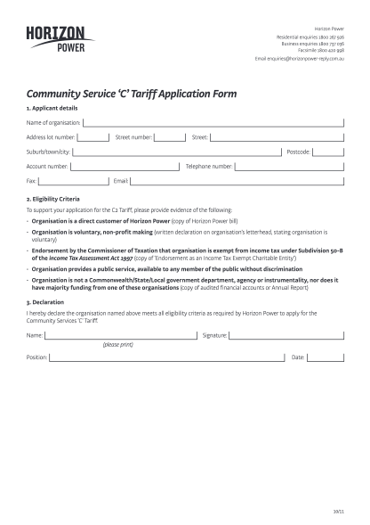 23718171-fillable-community-service-application-form