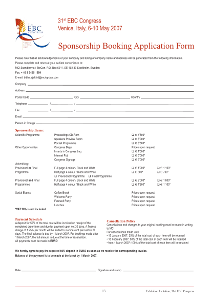 237267-sponsorbookingf-orm-sponsorship-booking-application-form-pdf----european-brewery--various-fillable-forms-europeanbreweryconvention