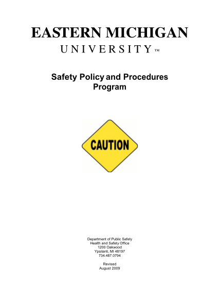 23867013-safety-policy-and-procedures-program-eastern-michigan-university-emich