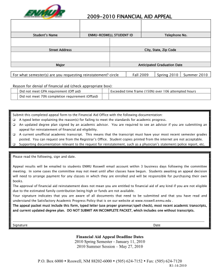 23868489-fillable-eastern-new-mexico-university-roswell-financial-aid-appeal-letter-template-form-roswell-enmu