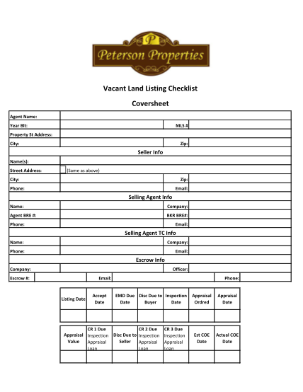 238811107-vacant-land-listing-checklist-coversheet