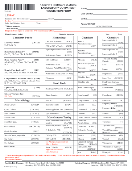 23885712-fillable-childrens-healthcare-of-atlanta-outpatient-requisition-form-choa