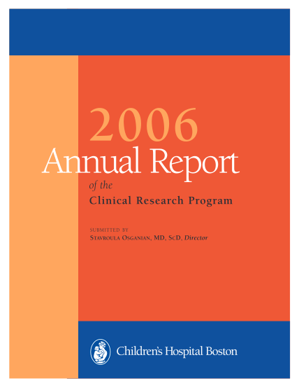 23886102-of-the-clinical-research-program-2006-childrenamp39s-hospital-boston-childrenshospital