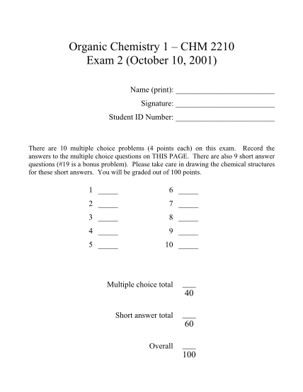 23929521-organic-chemistry-1-chm-2210-exam-2-october-10-2001-wise-fau