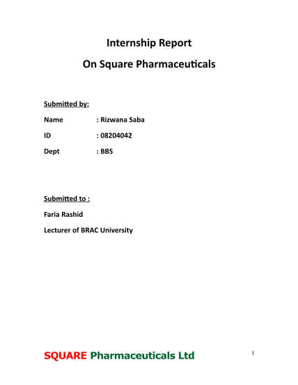 240017868-internship-report-on-square-pharmaceuticals