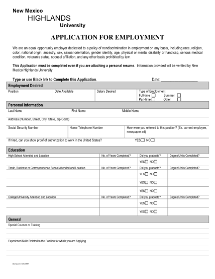 24322126-application-for-employment-new-mexico-highlands-universityamp39s-its-nmhu